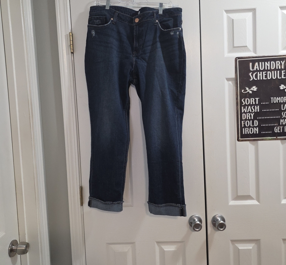Riders by Lee Dark Indigo Cropped Women's Jeans